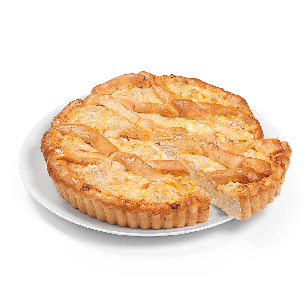 Пирог с ветчиной и сыром 500г