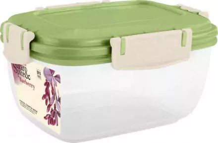 Контейнер для продуктов ШУГА&СПАЙС Барберри прямоугольный фисташка 0.45л арт.515778