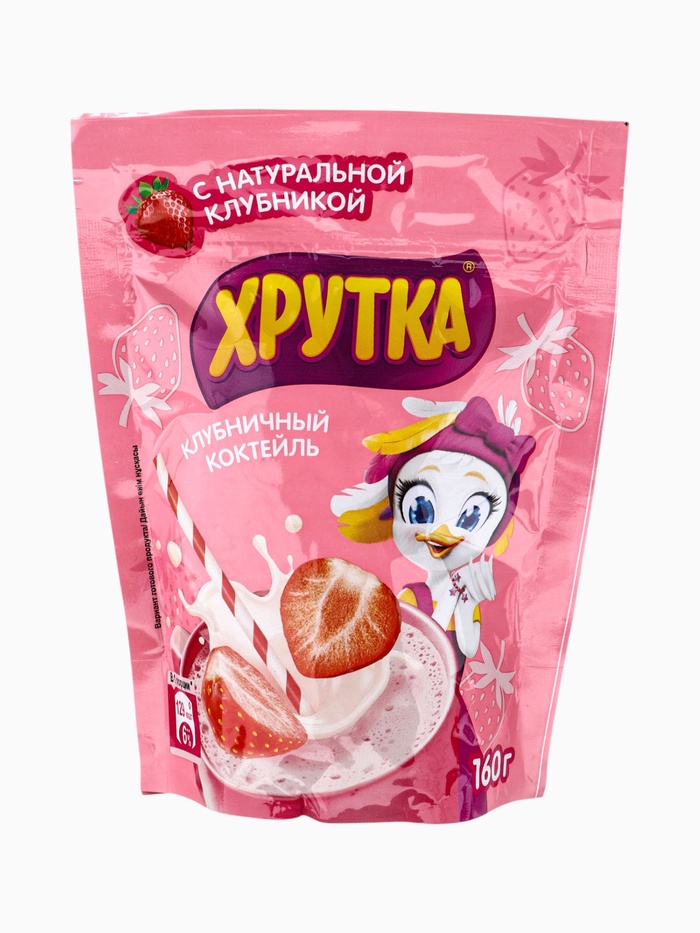 Коктейль ХРУТКА клубничный м/у 160г