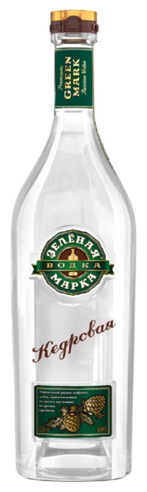 Водка ЗЕЛЕНАЯ МАРКА Кедровая 40% 0.5л