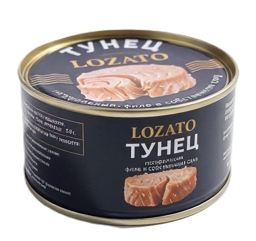 Тунец ЛОЗАТО филе в с/с ж/б 185г