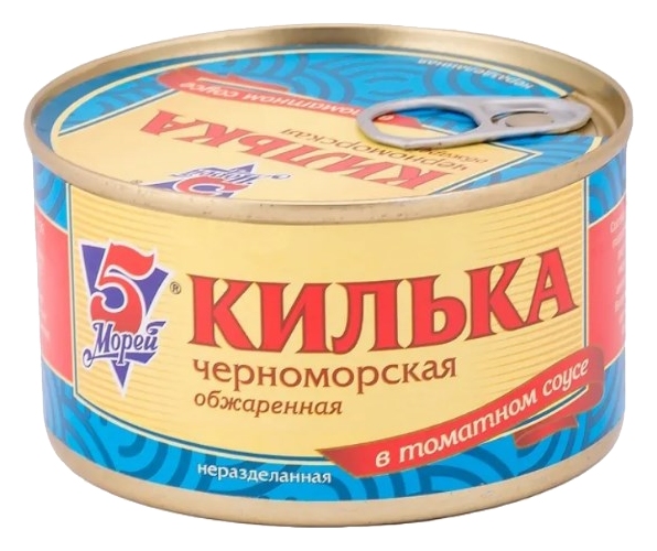 Килька 5 МОРЕЙ Черноморская обжаренная в т/с ж/б 240г