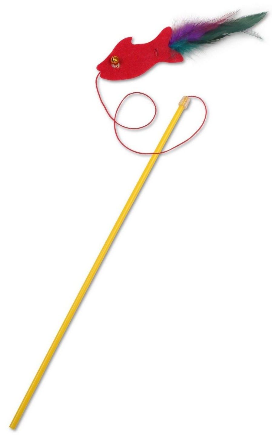 Игрушка для кошки ПЛЕЙ КЭТ Дразнилка удочка рыбка