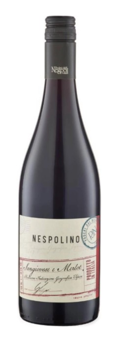 Вино НЕСПОЛИНО Санджовезе Мерло красное п/сух 12.5% ст/б 0.75л