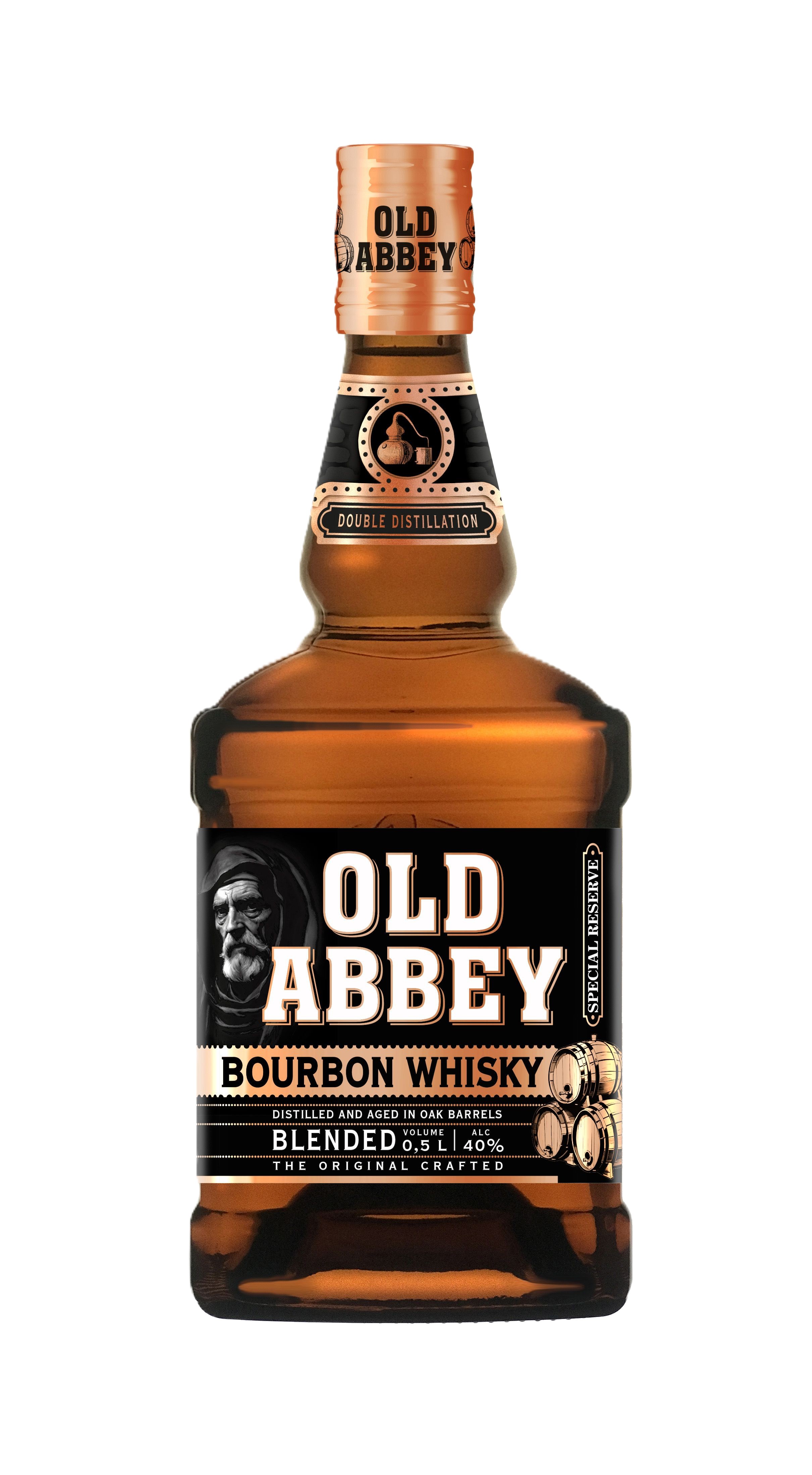 Виски ОЛД ЭББИ зерновой 40% ст/б 0.5л