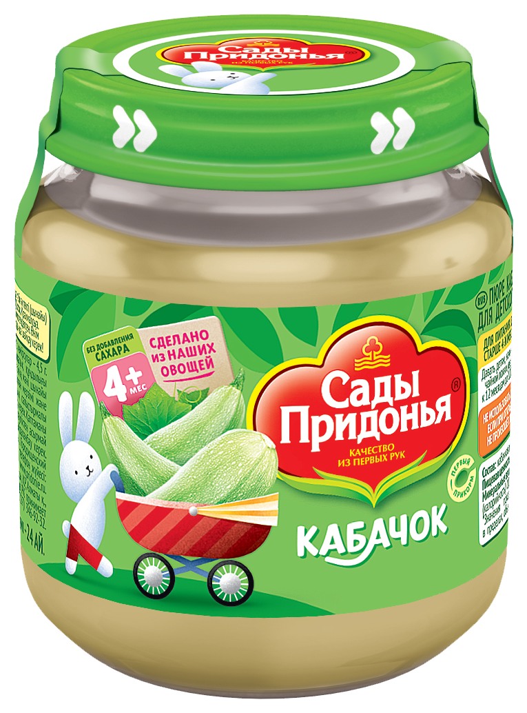 Пюре САДЫ ПРИДОНЬЯ кабачок ст/б 120г