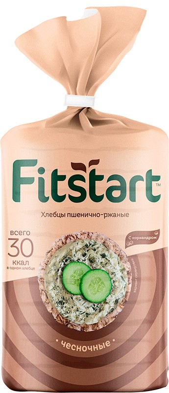 Хлебцы ФИТСТАРТ Чесночные пшенично-ржаные 90г