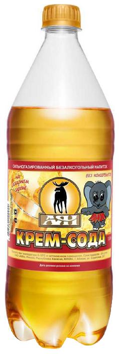 Газ.напиток АЯН Крем-сода 1л
