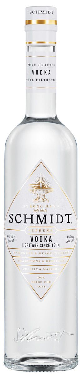 Водка ШМИДТ Суприм 40% ст/б 0.5л