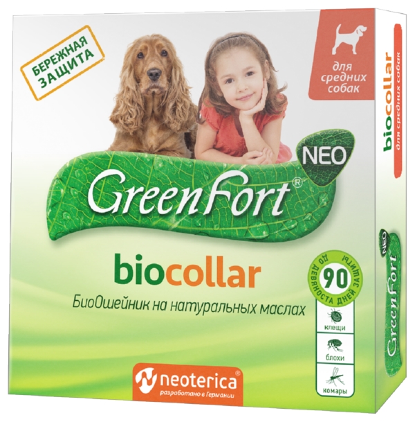 Биоошейник ГРИНФОРТ для средних собак