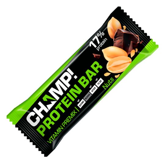 Батончик ЧАМП Ореховый протеиновый 45г