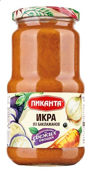 Икра ПИКАНТА из баклажанов ст/б 450г