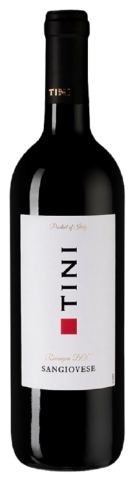 Вино ТИНИ Санджовезе Романья красное п/сух 12.5% ст/б 0.75л