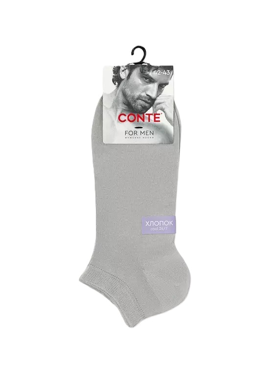 Носки мужские КОНТЕ Дивари Кул серые короткие р.27 арт.24С-158СП