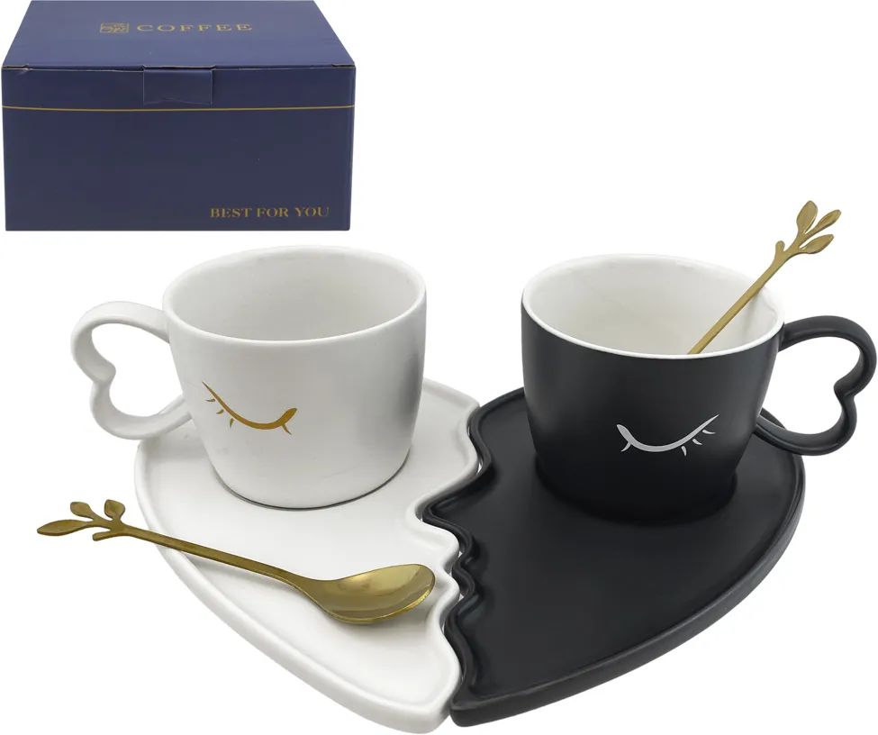 Чайная пара НАТАМ чашка 200мл с блюдцем Д12см 2шт арт.GFSSH-6