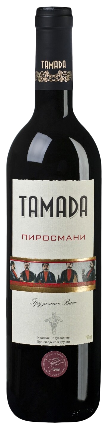 Вино ТАМАДА Пиросмани красное п/сл 12% 0.75л
