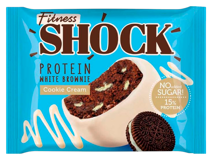 Печенье ФИТНЕС ШОК Брауни Куки Крим 50г