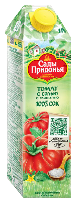 Сок САДЫ ПРИДОНЬЯ томат с солью 1л