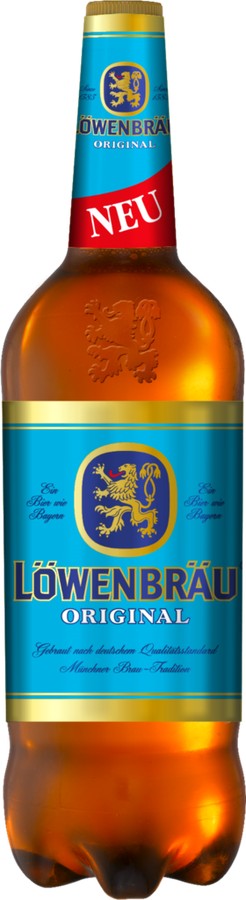 Пиво ЛОВЕНБРАУ Оригинальное светлое пастер 5.4% пэт 1.3л