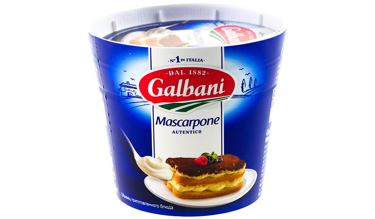 Сыр ГАЛЬБАНИ Маскарпоне бзмж 80% 250г