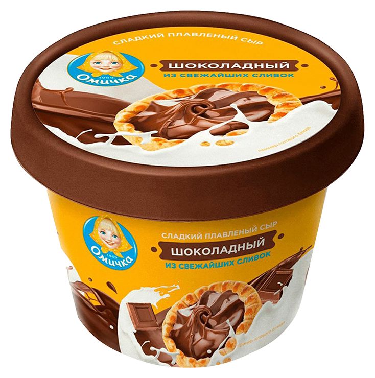 Сыр плавленый ОМИЧКА шоколадный бзмж 30% 230г