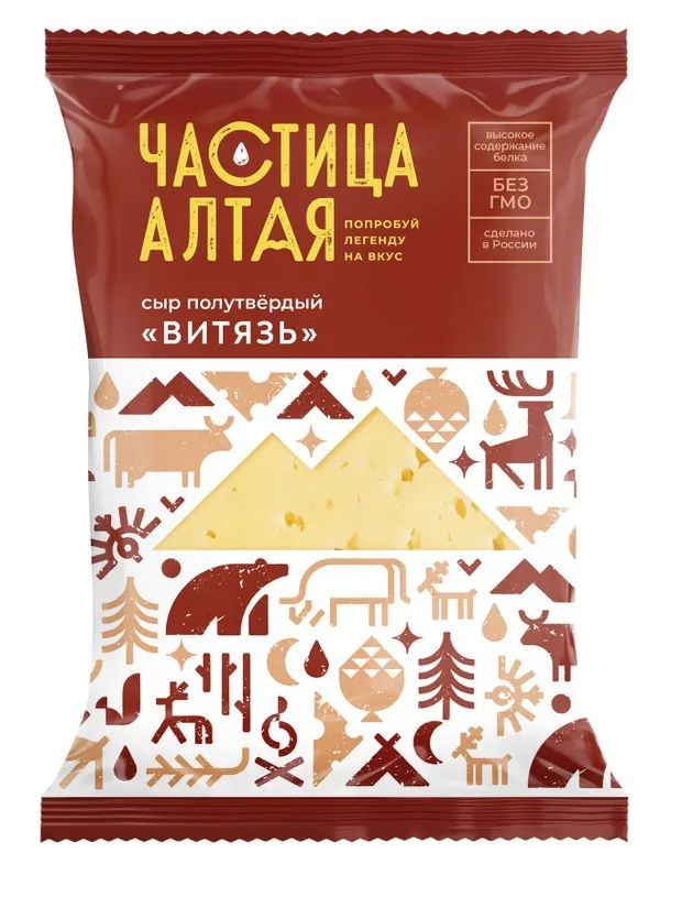 Сыр ЧАСТИЦА АЛТАЯ Витязь бзмж 50% 180г
