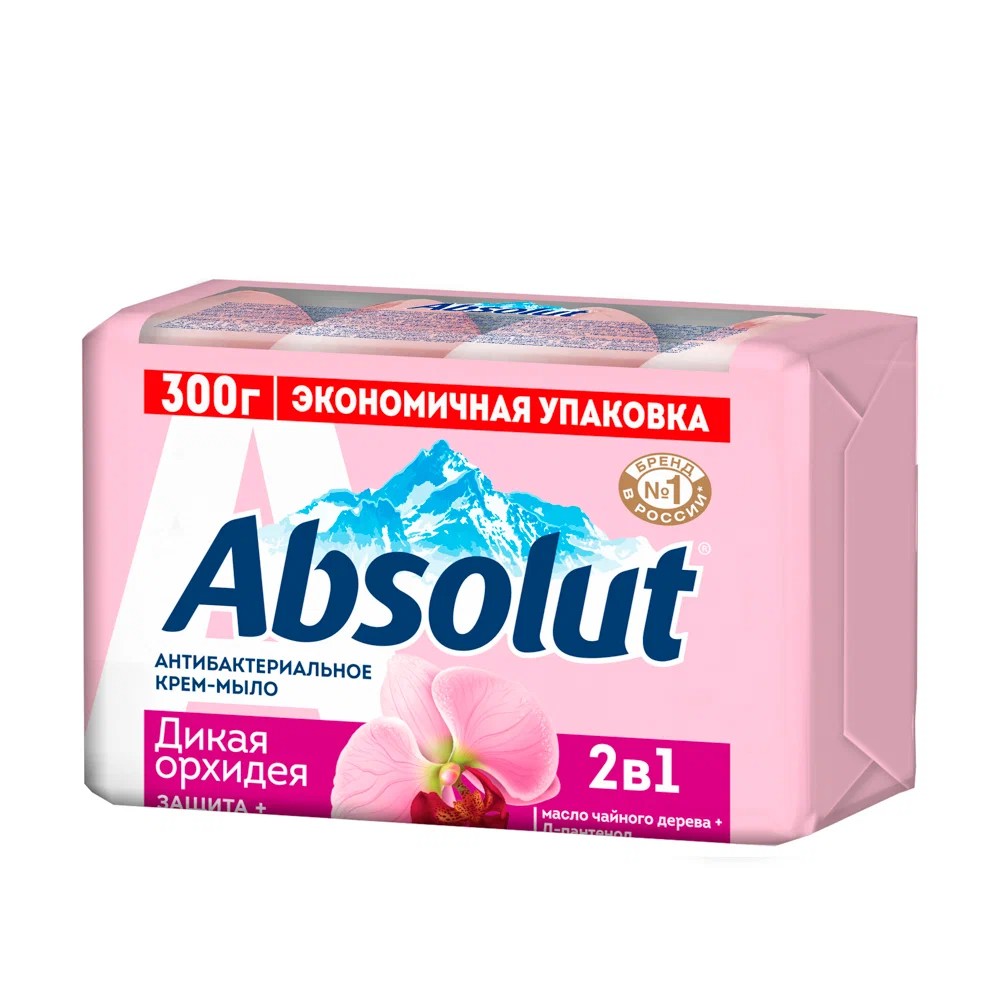 Мыло туалетное АБСОЛЮТ 2в1 дикая орхидея 4*75г