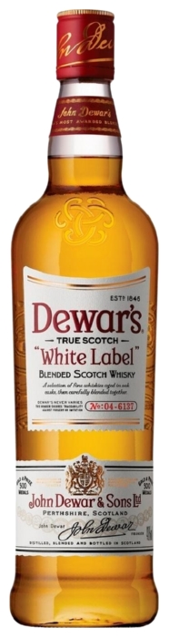 Виски ДЮАРС Белая этикетка 40% ст/б 0.5л