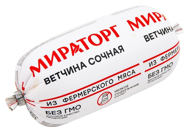Ветчина МИРАТОРГ Сочная 400г