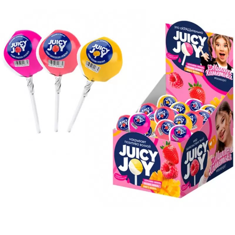 Карамель на палочке ДЖУСИ ДЖОЙ Милана Хаметова 11г