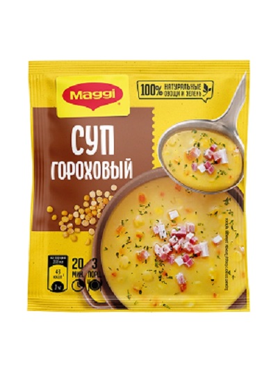 Суп МАГГИ гороховый с копченостями м/у 49г