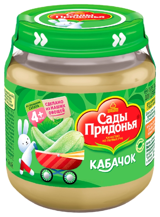 Пюре САДЫ ПРИДОНЬЯ кабачок ст/б 120г