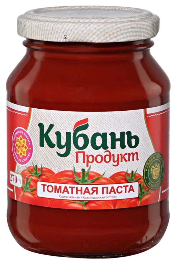 Томатная паста КУБАНЬ ПРОДУКТ ст/б 270г