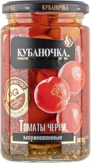 Томаты КУБАНОЧКА Черри ст/б 360мл
