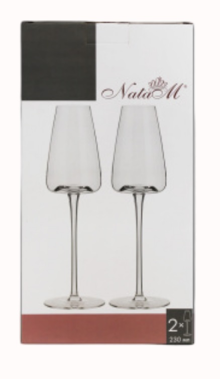 Фужеры для шампанского НАТАМ Лирика 230мл 2шт ПУ арт.FL09755