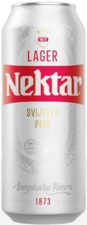 Пиво НЕКТАР светлое пастер 5% ж/б 0.5л