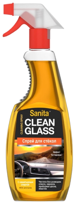 Спрей для стекол САНИТА с нашатырным спиртом курок 500мл