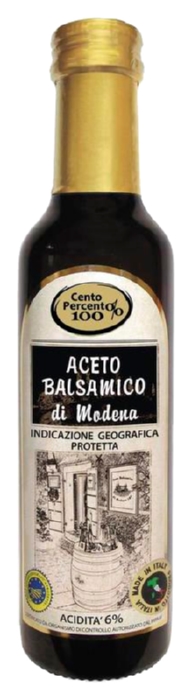 Уксус бальзамический  СЕНТО ПЕРСЕНТО из модены ст/б 250мл