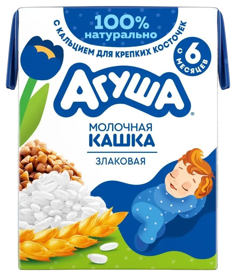 Каша АГУША Засыпай-ка злаковая бзмж 1.8% т/пак 190мл