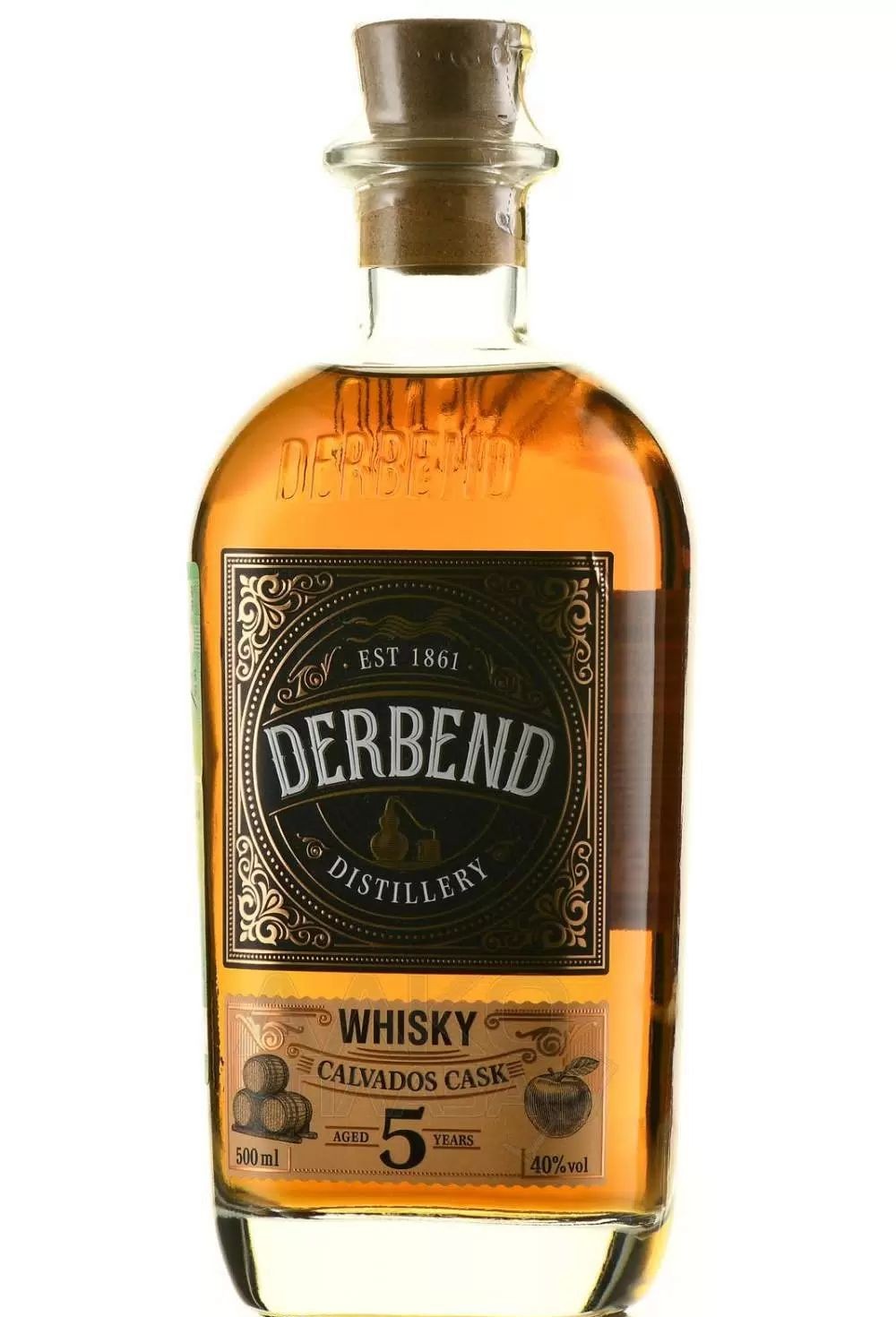 Виски ДЕРБЕНД Дистиллери Кальвадос Каск зерновой 40% ст/б 0.5л