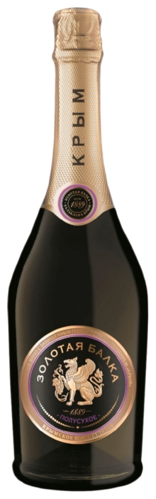 Игристое вино ЗОЛОТАЯ БАЛКА белое п/сл 12.5% ст/б 0.75л