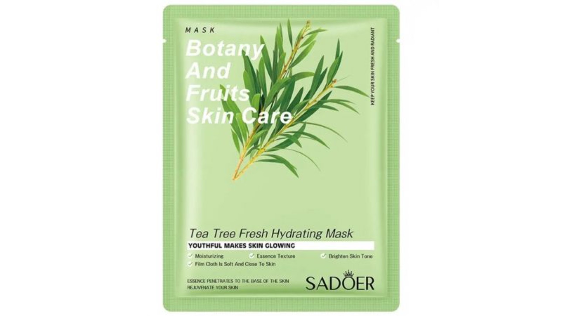 Маска для лица САДОЕР с экстрактом чайного дерева тканевая