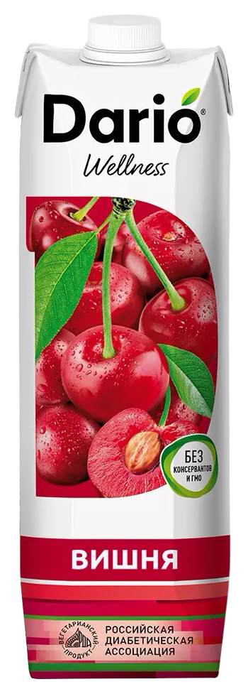 Нектар ДАРИО Велнес вишня черешня 1л