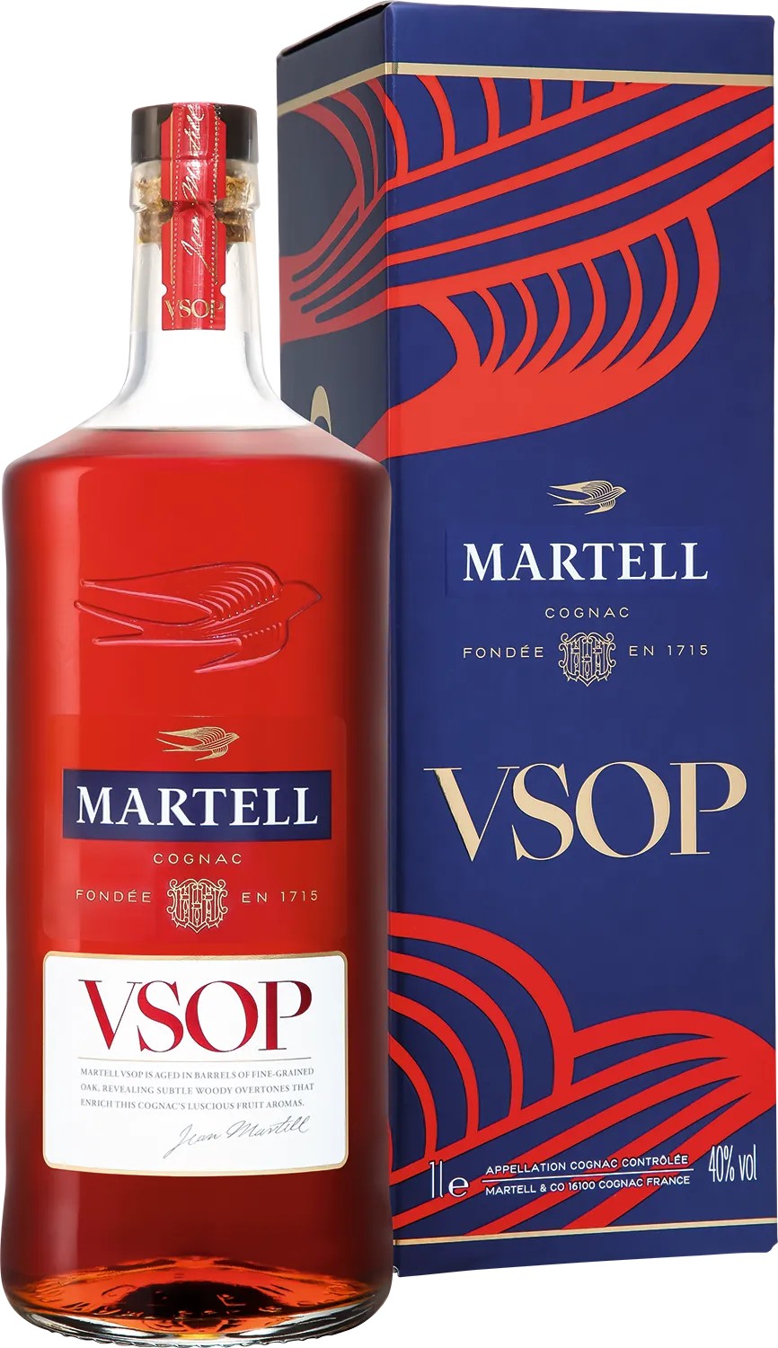 Коньяк МАРТЕЛЬ VSOP 40% ПК 1л