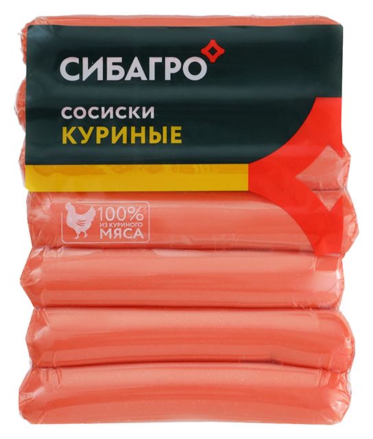 Сосиски СИБАГРО куриные 420г