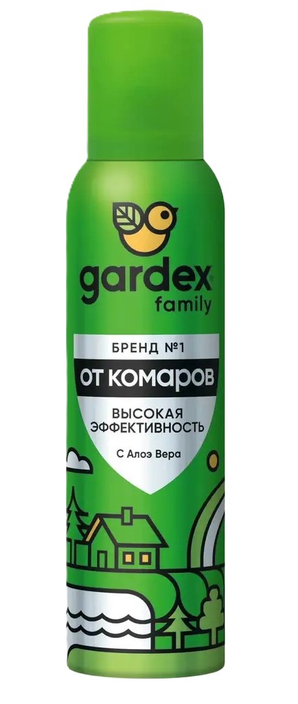 Аэрозоль-репеллент ГАРДЕКС Фэмили от комаров 150мл