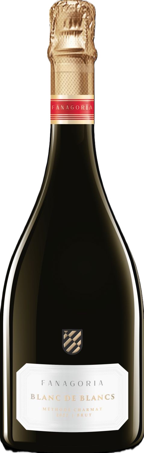 Игристое вино ФАНАГОРИЯ Блан де Блан Белое из белого белое брют 11-13% ст/б 0.75л