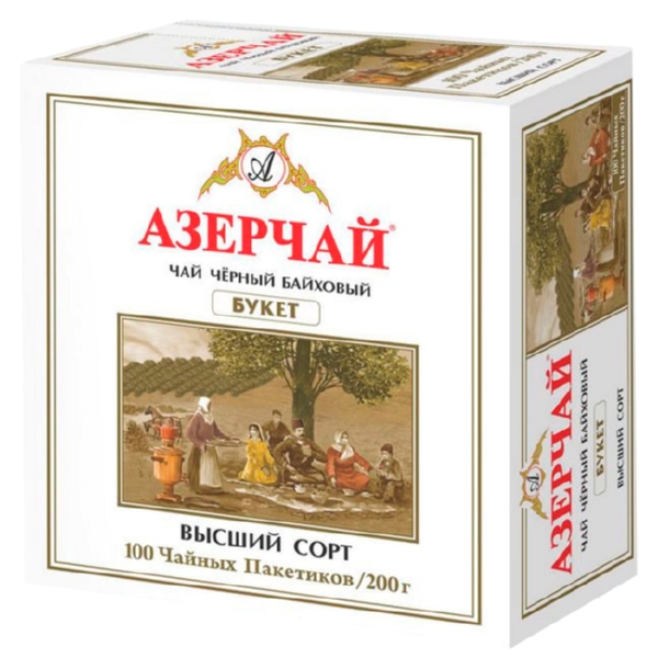 Чай АЗЕРЧАЙ Букет черный байховый 100пак