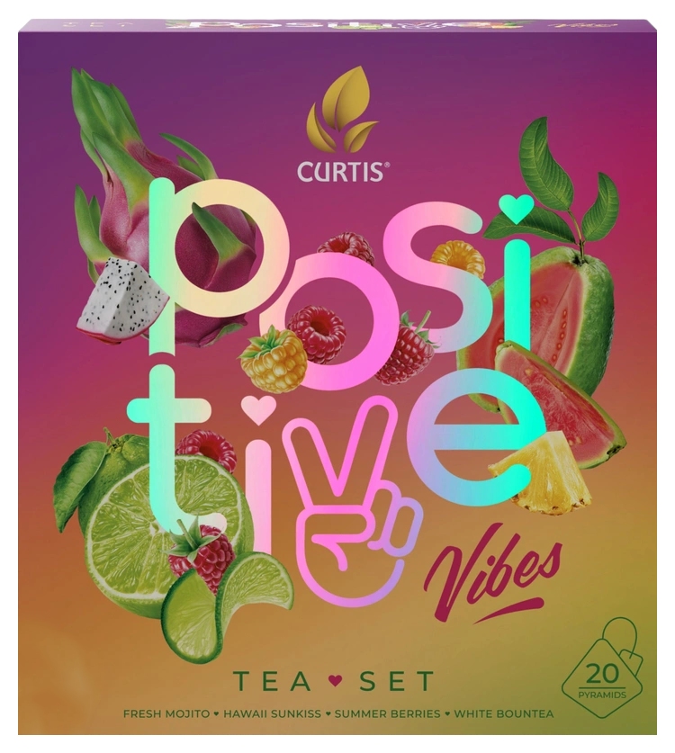 Чай КЕРТИС Позитив Вайбс ассорти 20пак