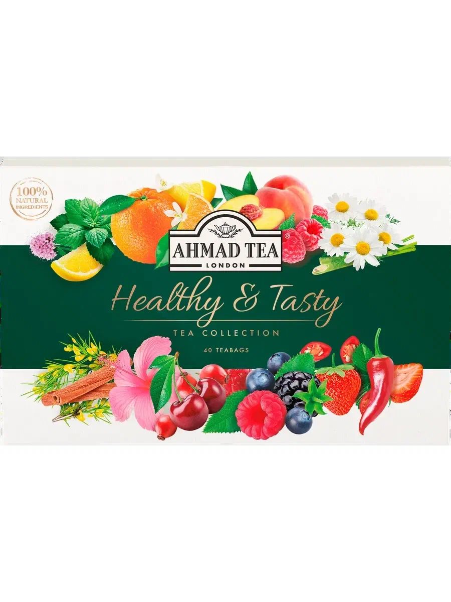 Чай АХМАД Хэлфи Тести Коллекшн травяной 40пак